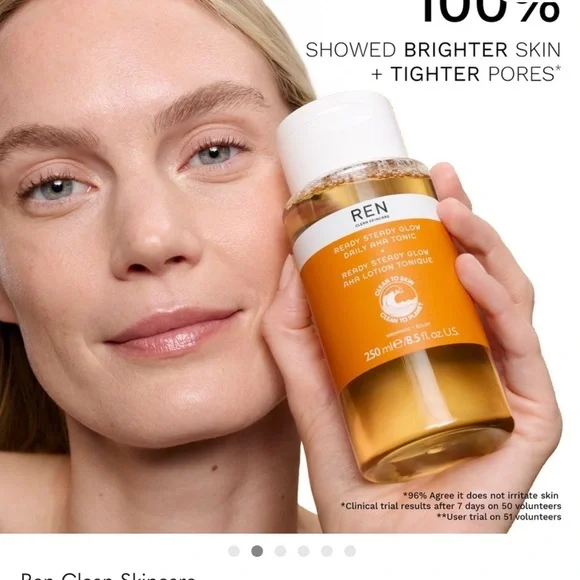 REN Ready Steady Glow Daily AHA Tonic- NWT - Picture 1 of 4